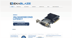 Desktop Screenshot of exablaze.com