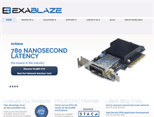 Tablet Screenshot of exablaze.com